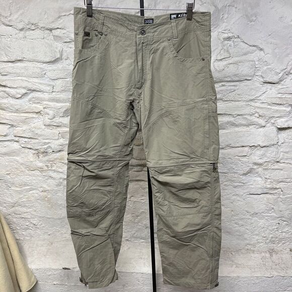 Kuhl Pants Mens 34x30 Liberator Convertible Stealth Cargo Pants Shorts - Picture 1 of 14